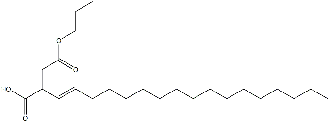 2-(1-Heptadecenyl)succinic acid 1-hydrogen 4-propyl ester 구조식 이미지