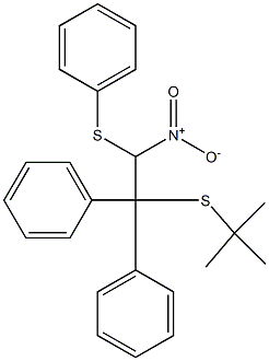 1-(Phenylthio)-1-nitro-2,2-diphenyl-2-(tert-butylthio)ethane 구조식 이미지