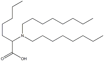 2-(Dioctylamino)heptanoic acid 구조식 이미지