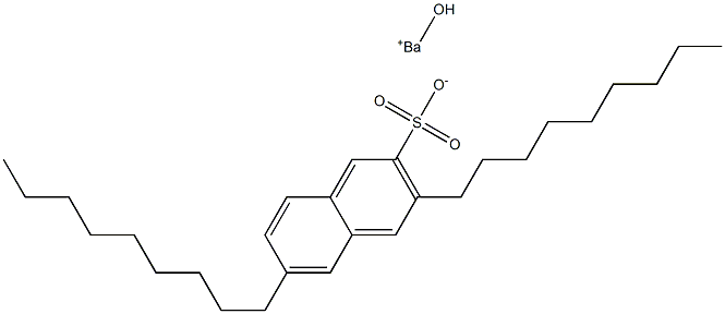 3,6-Dinonyl-2-naphthalenesulfonic acid hydroxybarium salt Structure