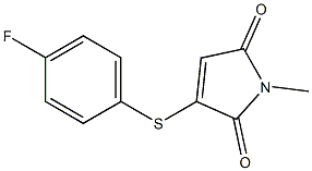 2-(4-Fluorophenylthio)-N-methylmaleimide Structure