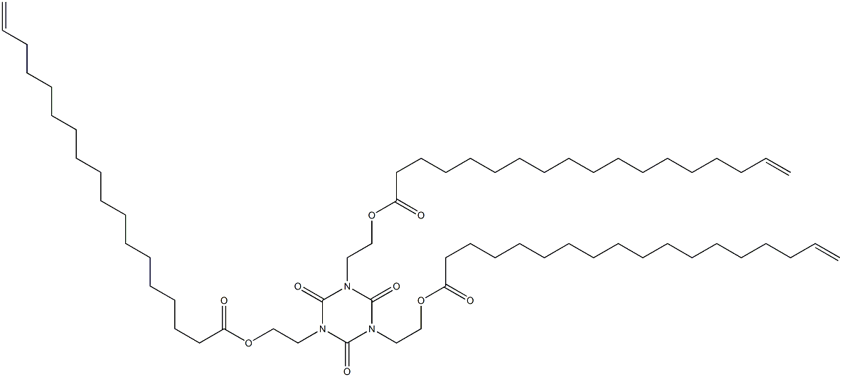 1,3,5-Tris[2-(17-octadecenoyloxy)ethyl]hexahydro-1,3,5-triazine-2,4,6-trione Structure