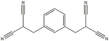 [m-Phenylenebis(methylene)]bis(malononitrile) 구조식 이미지