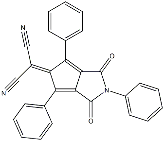 [(1,3-Dioxo-2,4,6-triphenyl-1,2,3,5-tetrahydrocyclopenta[c]pyrrol)-5-ylidene]malononitrile Structure