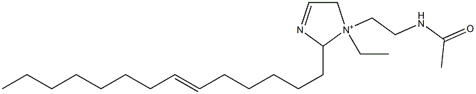 1-[2-(Acetylamino)ethyl]-1-ethyl-2-(6-tetradecenyl)-3-imidazoline-1-ium Structure