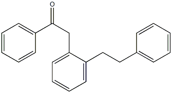 1-Phenyl-2-[2-(2-phenylethyl)phenyl]ethan-1-one Structure