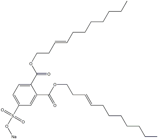 4-(Sodiosulfo)phthalic acid di(3-undecenyl) ester Structure