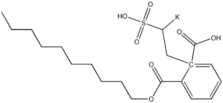 Phthalic acid 1-decyl 2-(2-potassiosulfoethyl) ester Structure