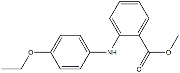o-(p-Ethoxyanilino)benzoic acid methyl ester 구조식 이미지