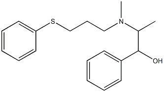 2-[N-(3-Phenylthiopropyl)methylamino]-1-phenyl-1-propanol 구조식 이미지