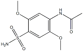 4-Acetylamino-2,5-dimethoxybenzenesulfonamide 구조식 이미지