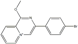 1-Methoxy-3-(4-bromophenyl)pyrido[1,2-a]pyrazin-5-ium 구조식 이미지