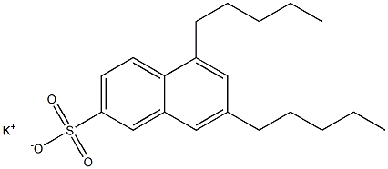 5,7-Dipentyl-2-naphthalenesulfonic acid potassium salt 구조식 이미지