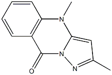 4,9-Dihydro-2,4-dimethylpyrazolo[5,1-b]quinazolin-9-one 구조식 이미지