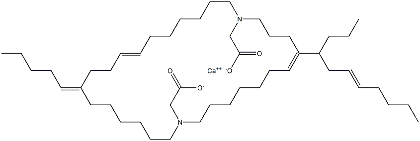Bis[N,N-di(7-dodecenyl)aminoacetic acid]calcium salt 구조식 이미지
