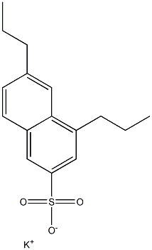 4,6-Dipropyl-2-naphthalenesulfonic acid potassium salt Structure