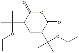 2,4-Bis(2-ethoxypropan-2-yl)glutaric anhydride 구조식 이미지