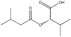 [S,(-)]-2-Isovaleryloxy-3-methylbutyric acid 구조식 이미지