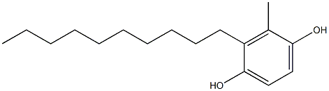2-Decyl-3-methylhydroquinone 구조식 이미지