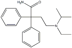 2,2-Diphenyl-4-(ethylisopropylamino)butyramide Structure