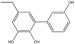 5-Ethyl-1,1'-biphenyl-2,3,3'-triol 구조식 이미지