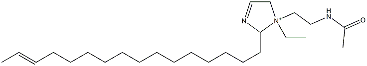 1-[2-(Acetylamino)ethyl]-1-ethyl-2-(14-hexadecenyl)-3-imidazoline-1-ium 구조식 이미지