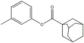 1-Adamantanecarboxylic acid m-tolyl ester Structure