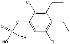 Phosphoric acid diethyl(2,5-dichlorophenyl) ester Structure