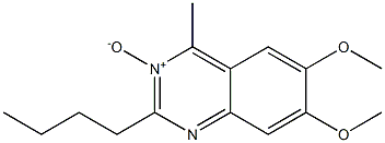 2-Butyl-4-methyl-6,7-dimethoxyquinazoline 3-oxide 구조식 이미지