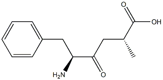 (2R)-2-[(S)-3-Amino-4-phenyl-2-oxobutyl]propanoic acid 구조식 이미지