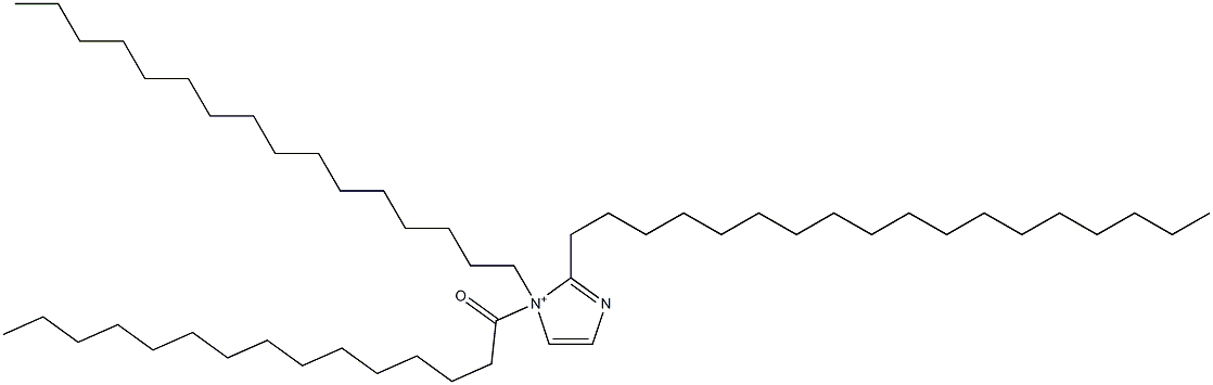 1-Hexadecyl-2-octadecyl-1-pentadecanoyl-1H-imidazol-1-ium 구조식 이미지