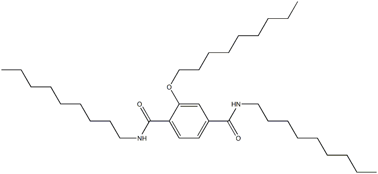 2-(Nonyloxy)-N,N'-dinonylterephthalamide Structure