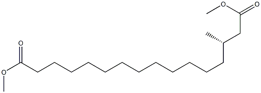 [S,(-)]-3-Methylhexadecanedioic acid dimethyl ester 구조식 이미지