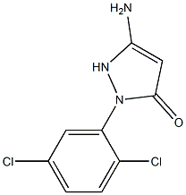 3-Amino-1-(2,5-dichlorophenyl)-3-pyrazolin-5-one Structure