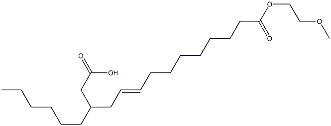 12-Carboxymethyl-9-octadecenoic acid 1-(2-methoxyethyl) ester 구조식 이미지