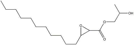 2,3-Epoxymyristic acid 2-hydroxypropyl ester 구조식 이미지