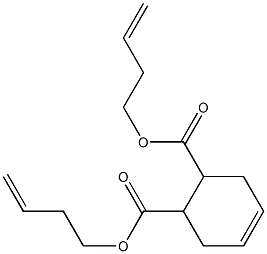 4-Cyclohexene-1,2-dicarboxylic acid bis(3-butenyl) ester 구조식 이미지