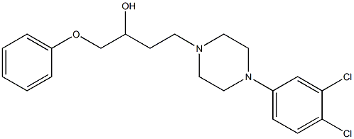 1-(Phenoxy)-4-[4-[3,4-dichlorophenyl]-1-piperazinyl]-2-butanol 구조식 이미지