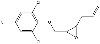 2,4,6-Trichlorophenyl 3-allylglycidyl ether Structure