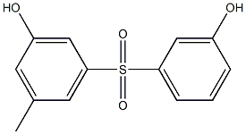 3,3'-Dihydroxy-5'-methyl[sulfonylbisbenzene] Structure