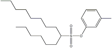 7-Pentadecanesulfonic acid 3-methylphenyl ester 구조식 이미지