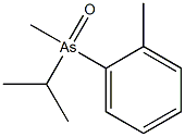 Isopropylmethyl(2-methylphenyl)arsine oxide Structure