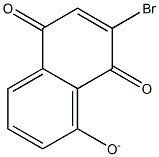 (5,8-Dihydro-5,8-dioxo-7-bromonaphthalene)-1-olate 구조식 이미지