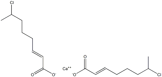 Bis(7-chloro-2-octenoic acid)calcium salt Structure