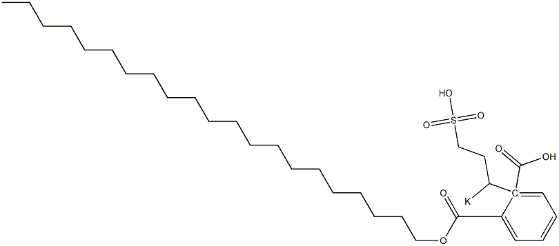 Phthalic acid 1-henicosyl 2-(1-potassiosulfopropyl) ester Structure