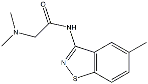 N-(5-Methyl-1,2-benzisothiazol-3-yl)-2-(dimethylamino)acetamide 구조식 이미지