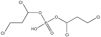 Phosphoric acid hydrogen bis(1,3-dichloropropyl) ester 구조식 이미지
