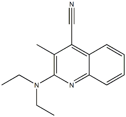 2-(Diethylamino)-3-methylquinoline-4-carbonitrile Structure
