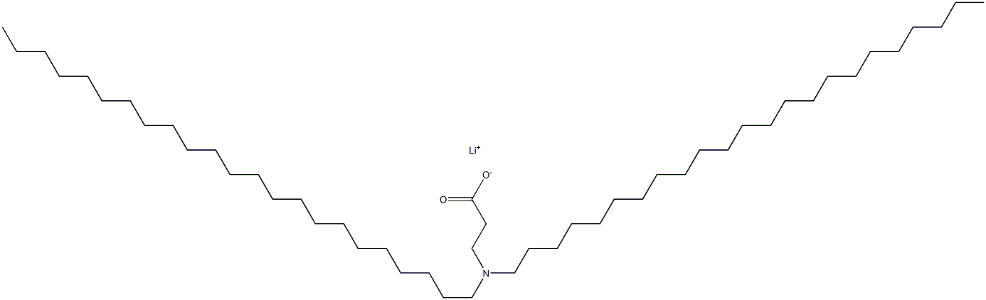 3-(Ditricosylamino)propanoic acid lithium salt Structure