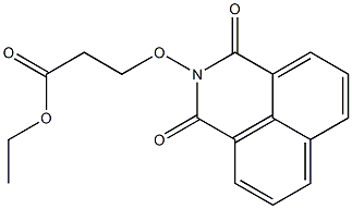 3-[(2,3-Dihydro-1,3-dioxo-1H-benzo[de]isoquinoline)-2-yloxy]propionic acid ethyl ester Structure